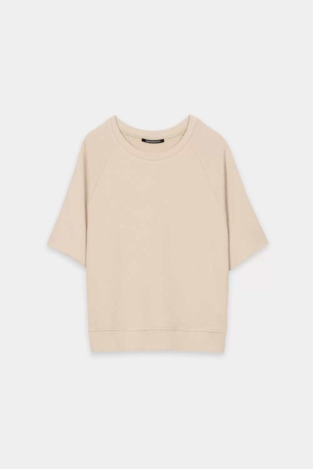 Sweatshirt mit Schmucksteinen female
