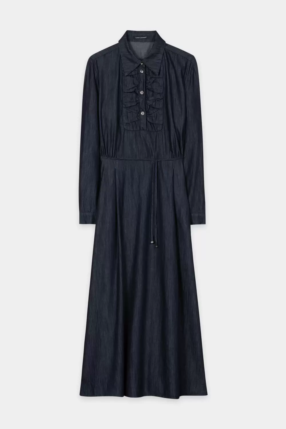 Denim-Maxi-Kleid female