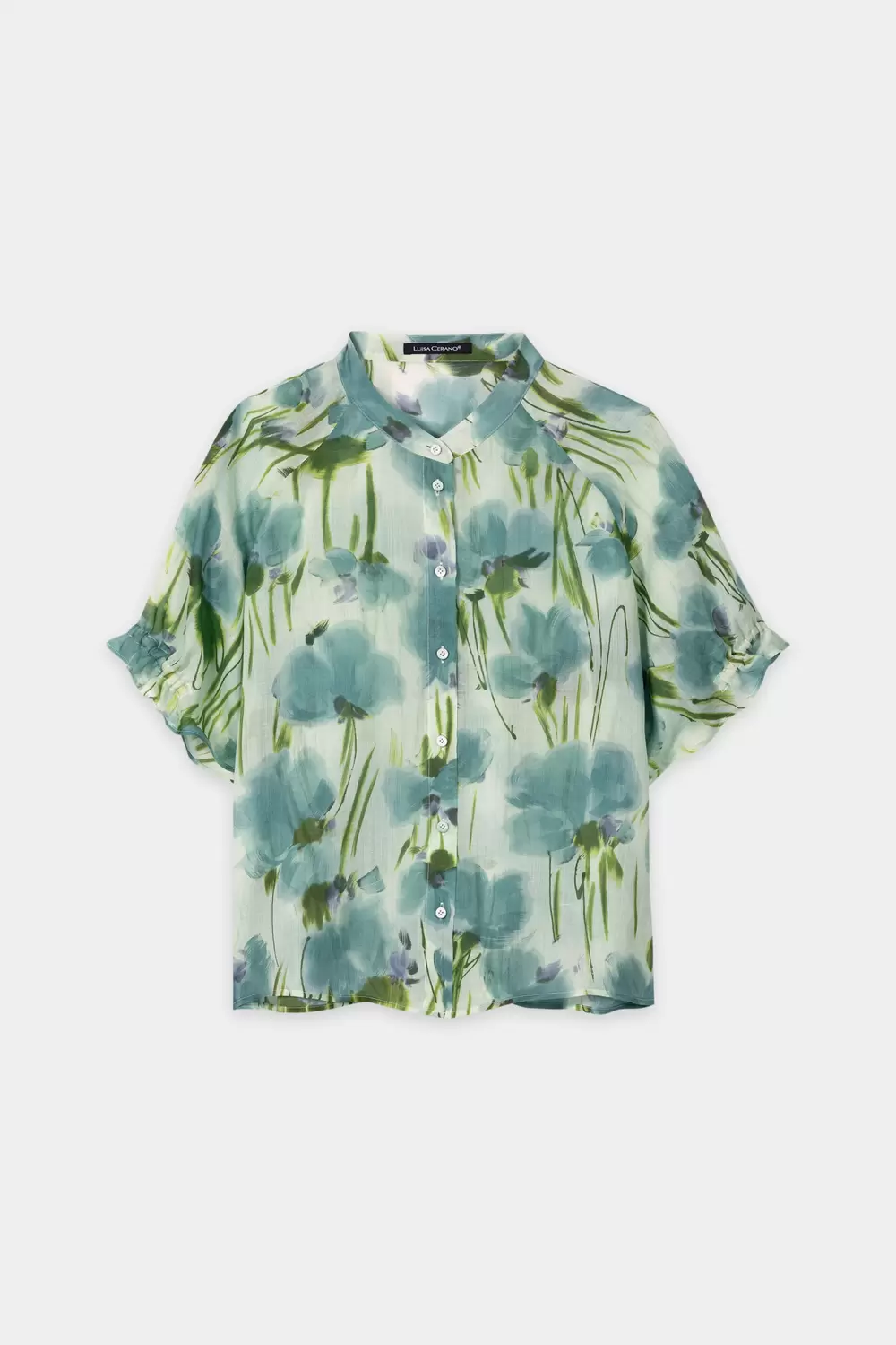 Ramie-Bluse mit Flower-Print female