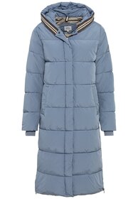 Langer Puffermantel aus recyceltem Polyester