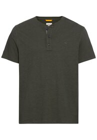 Kurzarm Henleyshirt aus reiner Baumwolle