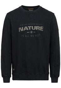 Sweatshirt mit Print aus reiner Baumwolle
