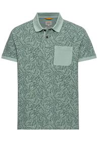 Piqué Poloshirt mit floralem Allover-Print