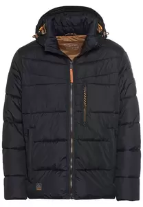 Steppblouson mit abnehmbarer Kapuze