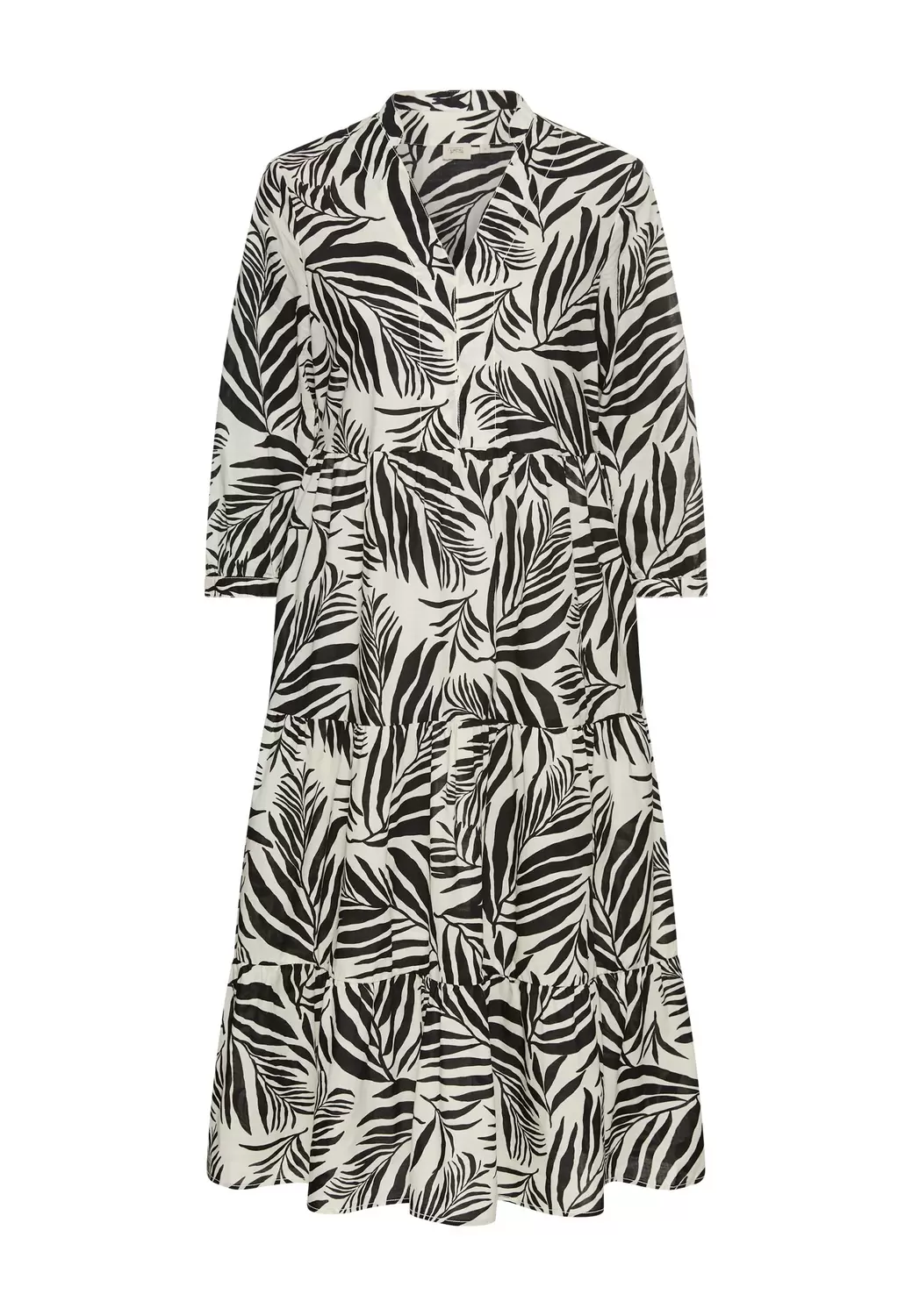Mittellanges Sommerkleid mit Allover-Print