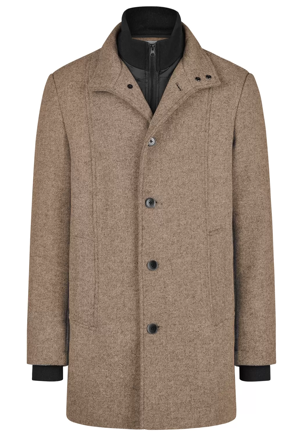 Twill Wollmantel