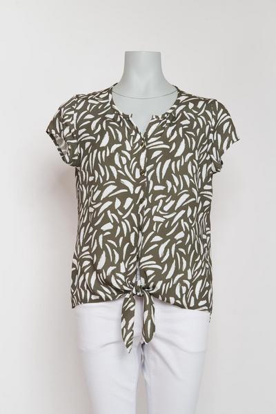 Da.-Bluse Kappenarm Gr.46 - 78/khaki