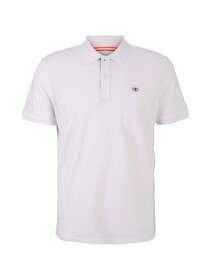 basic polo with contrast - 20000/White