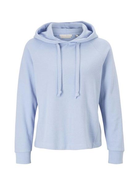 brushed rib hoodie - 15581/bel air blue
