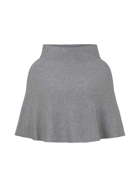 knitted skater skirt - 10367/Light Silver Grey M