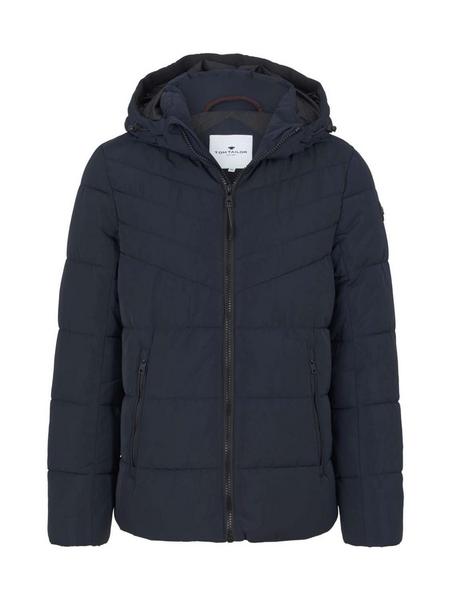 puffer jacket with hood - 10668/Sky Captain Blue