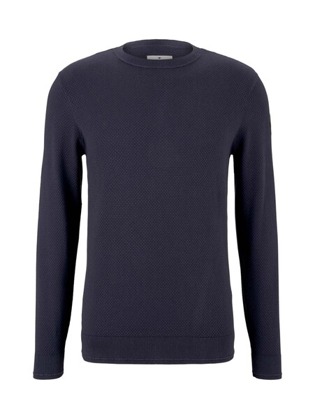 washed sweater with structure