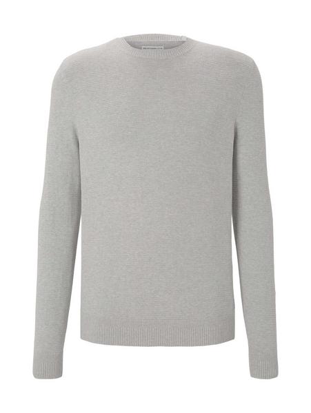 modern structured sweater - 14427/Light Soft Grey