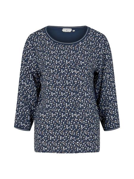 T-shirt fabric mix - 28479/blue beige minimal