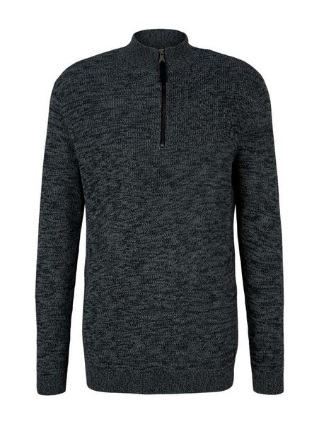 mouline zip troyer - 28814/navy ice grey mouline