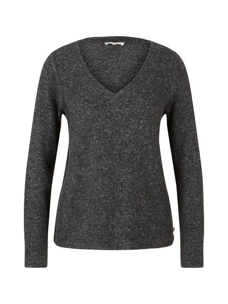 cosy brushed v-neck tee