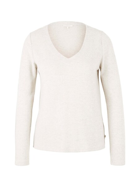 cosy brushed v-neck tee