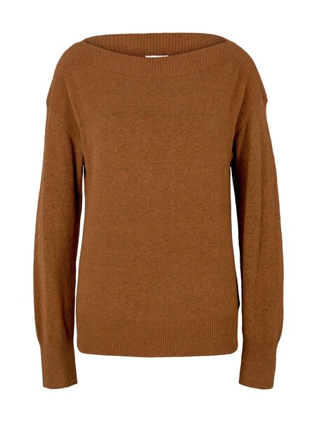 pullover boatneck - 28369/gingerbread brown melang