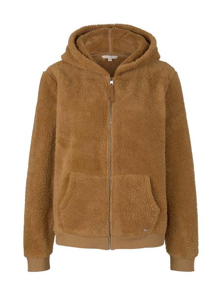 teddy sweat jacket - 27474/soft camel