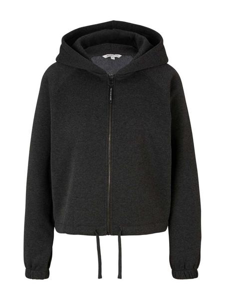 oversized sweat jacket - 10522/Shale Grey Melange