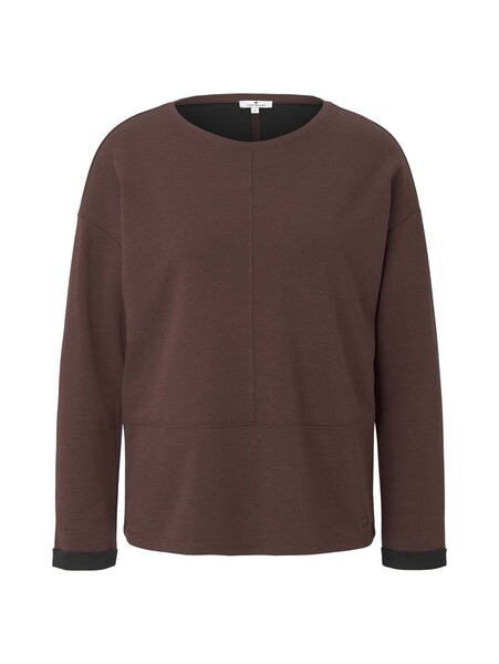 T-shirt double face - 28388/earth brown melange