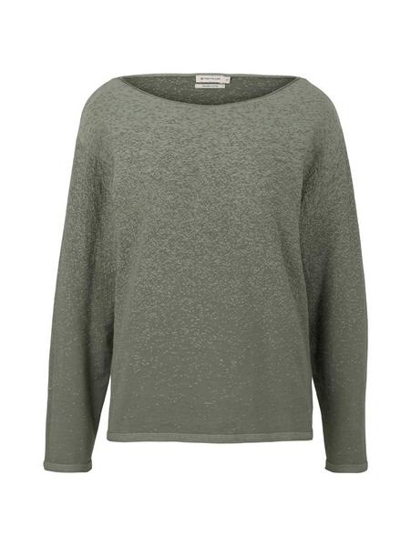 pullover coloured structure - 28400/greyish green