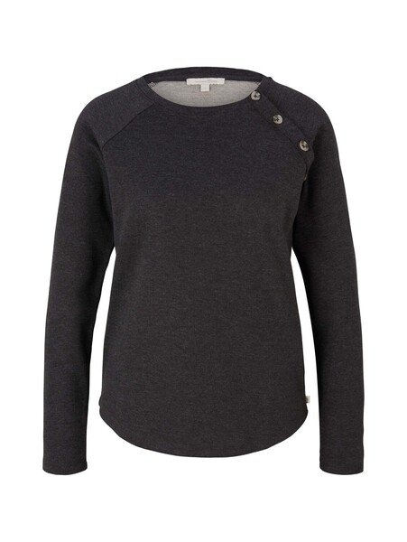 bonded longsleeve with buttons - 10522/Shale Grey