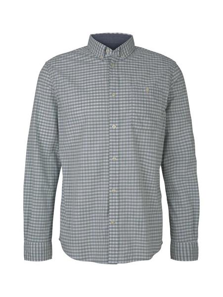 regular vichy shirt - 28500/smoke green fancy yarn
