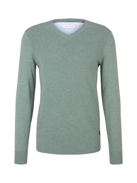 light structured sweater - 28732/dark smoke green