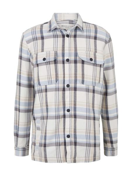 checked overshirt - 28935/off white base big check