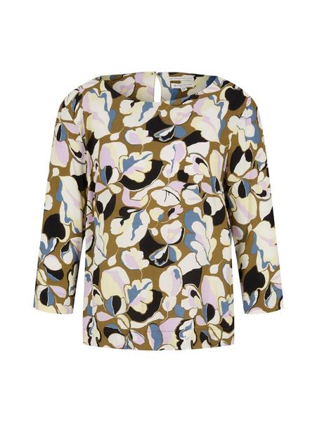 blouse easy shape - 29151/olive colorful floral de