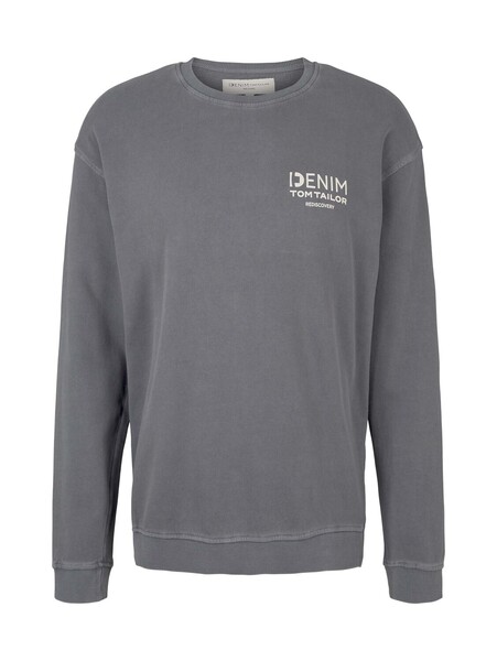 garment dyed relaxed crewneck - 15180/Quiet Mid Gr