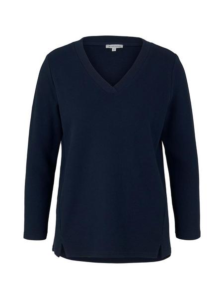 Sweatshirt V-neck - 10668/Sky Captain Blue
