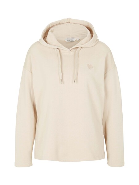 Sweatshirt with hood - 10336/Light Cashew Beige