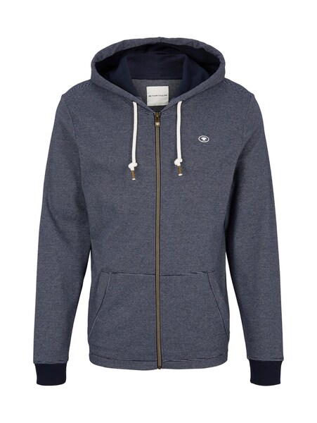 striped hoody jacket - 21186/navy fine stripe