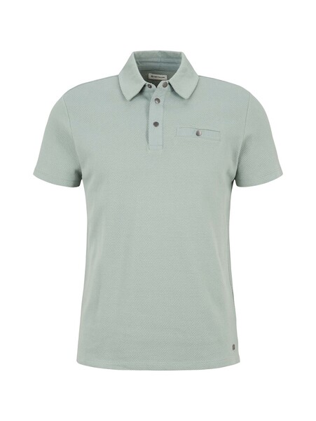 structured polo with pocket - 12960/Dark Smoke Gre