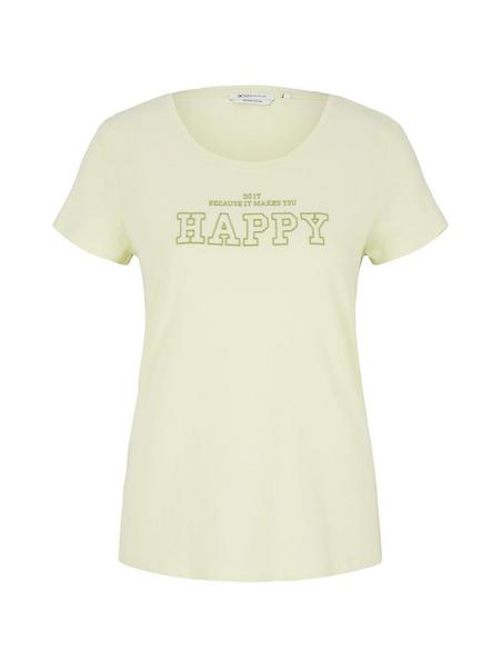 basic chest print tee - 29447/soft jade green