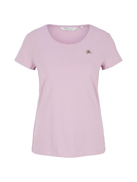 basic chest print tee - 28995/soft mauve