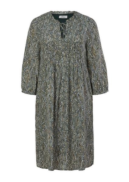 Kleid kurz - 84B1/brown AOP