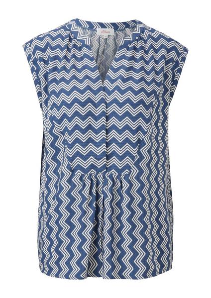 Bluse kurzarm - 57A1/Faded Blue