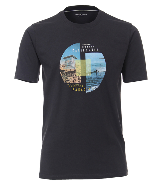 T-Shirt O-Neck - 766/766 anthrazit