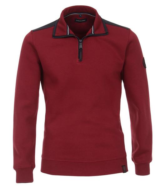 SNOS Sweatshirt mit Zip - 446/446 rot