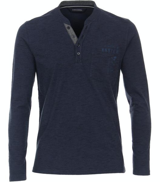 Henley Langarm - 125/125 blau