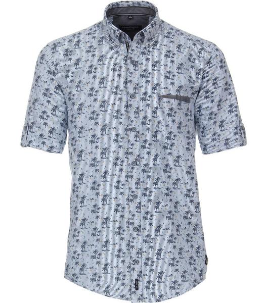 B.D. Casual Short 1/2Arm L0595 - 100/100 blau