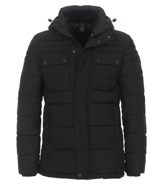 Outdoor Jacke, Kapuze - 801/801 schwarz