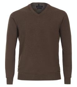 Pullover mit V-Ausschnitt uni 004430