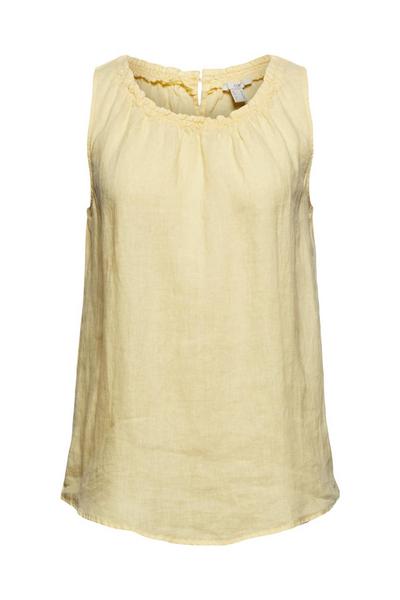linen blouse - C745/LIGHT YELLOW