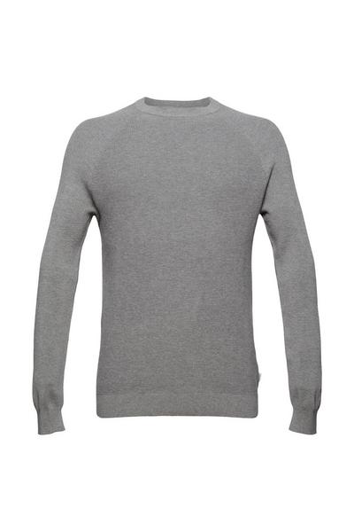 Rippstrick-Pullover aus 100% Baumwolle