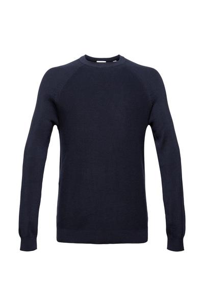 Rippstrick-Pullover aus 100% Baumwolle