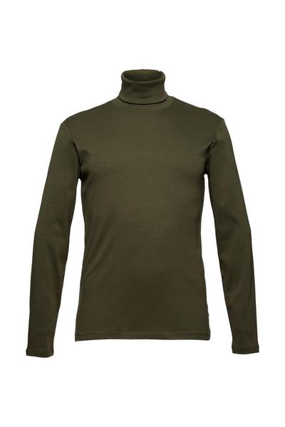 Rollkragen-Longsleeve, 100% Bio-Baumwolle
